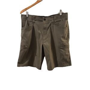 Wrangler Authentics Men's Shorts Size 34 Nylon/Spandex Olive Green Pockets